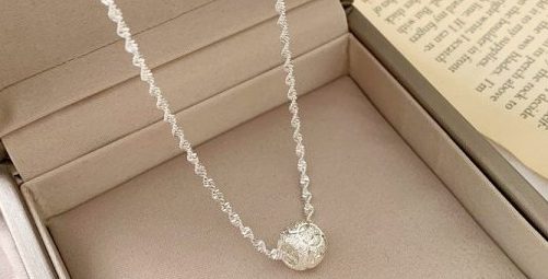 vòng cổ bạc nữ thời trang đính đá 925 sang trọn