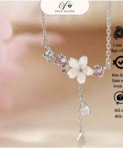Vòng Bạc Hoa Anh Đào Veya Silver – Bạc 925 Cao Cấp, Thiết Kế Thanh Lịch