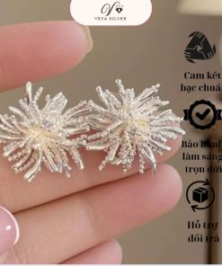 Bông tai hoa bồ công anh - VEYA Silver